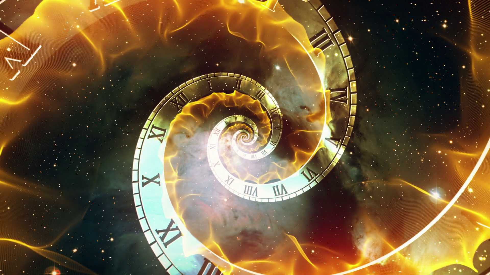 Infinity Clock | Version 2 | Orange | Stock Motion Graphics SBV ...
