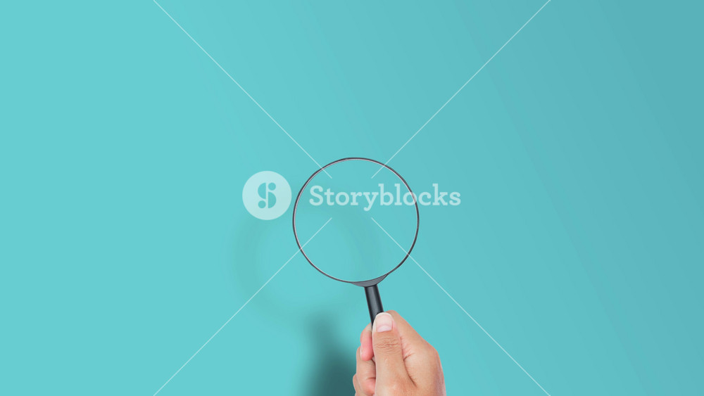 Magnifying glass focusing on human resource manager, HR, or CRM. concept of company service to recruit customers, network links worldwide, hiring, and recruitment process manage.