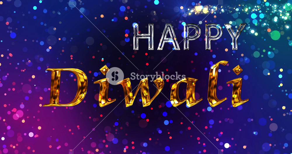 Spiritual 4K fireworks colorful GOLD HAPPY DIWALI, Festive Season. Celebration Invitation devotion peaceful HAPPY NEW YEAR CONCEPT. Set of Occasional backdrops. Cheerful DIVINE shimmering decoration.