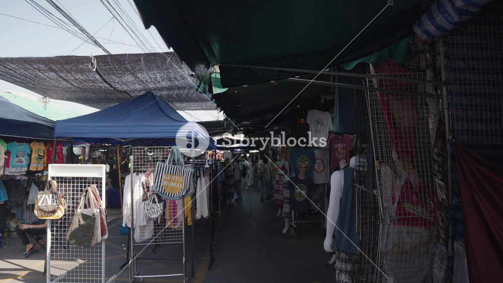 Bangkok, Thailand - January 4, 2025: The atmosphere at Chatuchak Weekend Market in Bangkok, Thailand. This market is a major attraction in Bangkok every weekend.