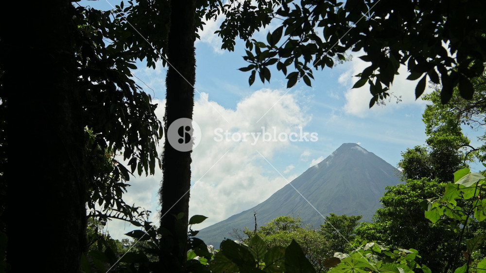 Arenal Volcano National Park Landscape of Costa Rica Tropical Rainforest and Jungle Scenery, Aerial View of Nature in Central America at