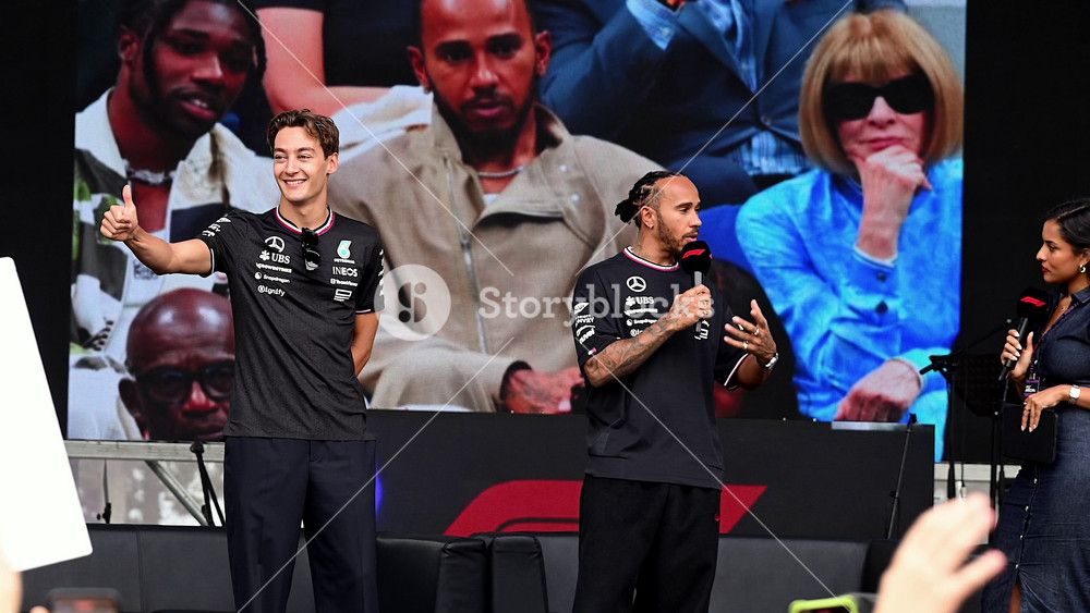 Baku, Azerbaijan - 15 September 2024: Race Day at FIA Formula 1 Qatar Airways Azerbaijan Grand Prix 2024 High Quality Slow Motion 4k Video