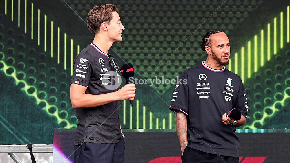 Baku, Azerbaijan - 15 September 2024: Race Day at FIA Formula 1 Qatar Airways Azerbaijan Grand Prix 2024 High Quality Slow Motion 4k Video