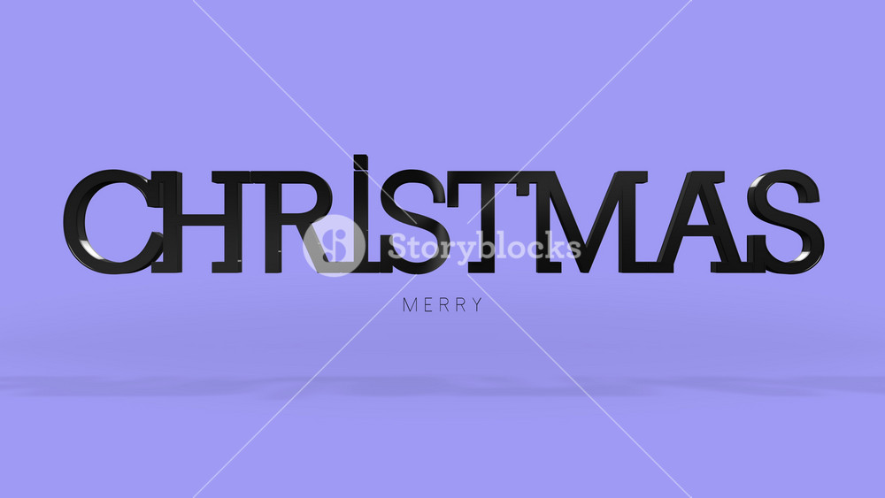 Elegance and festive style Merry Christmas text set against a sophisticated purple gradient background, this motion promo is an ideal for any winter holiday or seasonal marketing campaign