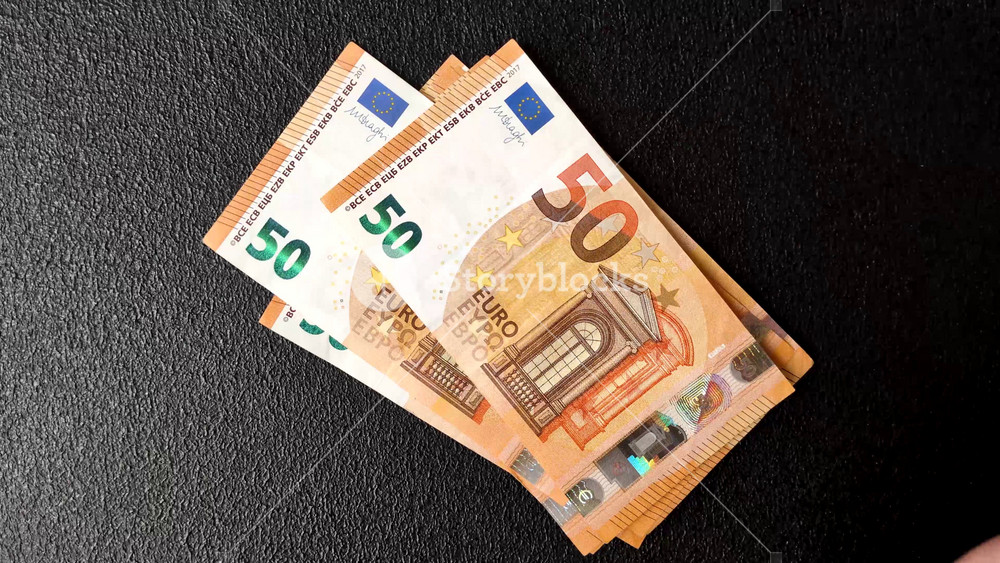 Cash money, euro paper banknotes for business transactions, financial background. Euro banknotes as a financial background for your design