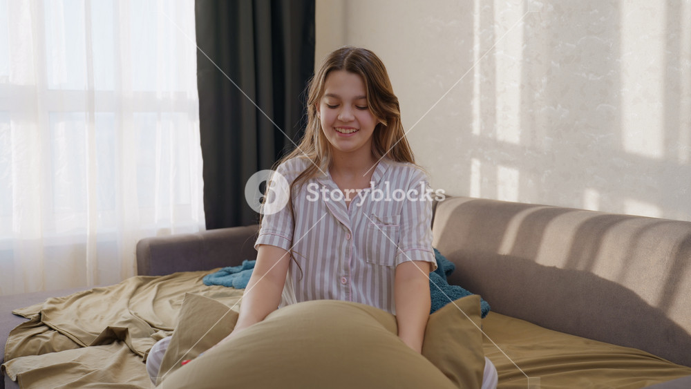 Joyful Lady Unwinding, Young Woman Savoring Free Moments, Cheerful Young Woman Spending Calm And Pleasant Leisure Hours, Happy Female