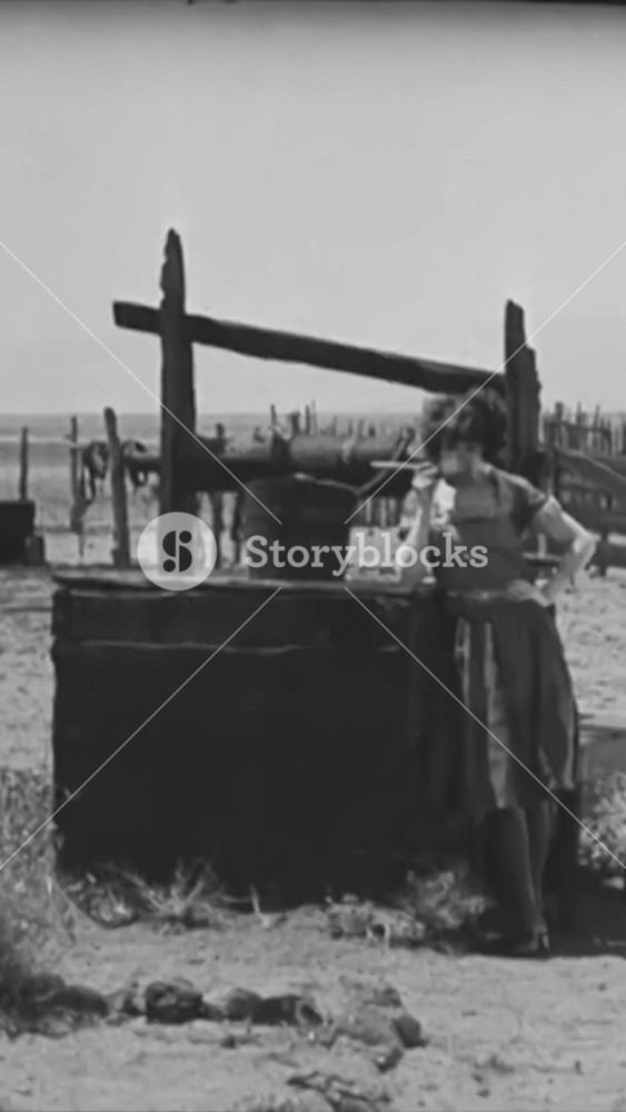 1925 - In this silent comedy, a cowboy (Buster Keaton) tries to impress a woman drinking at the well on his ranch and sticks a bucket under a cow, expecting it to give milk on its own.