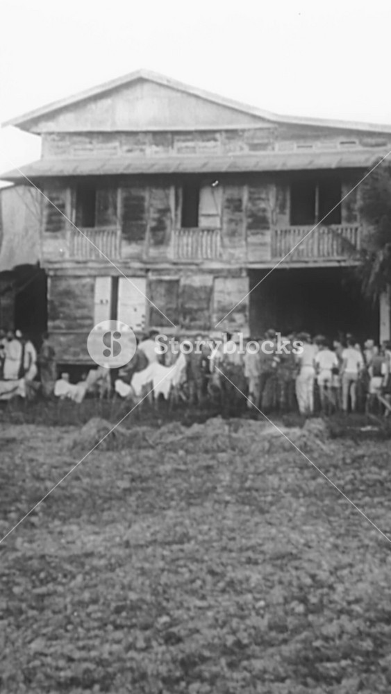 1940s - General MacArthur meets with military and civilian POWs of Japanese forces abused in the Philippines (narrated in 1945).