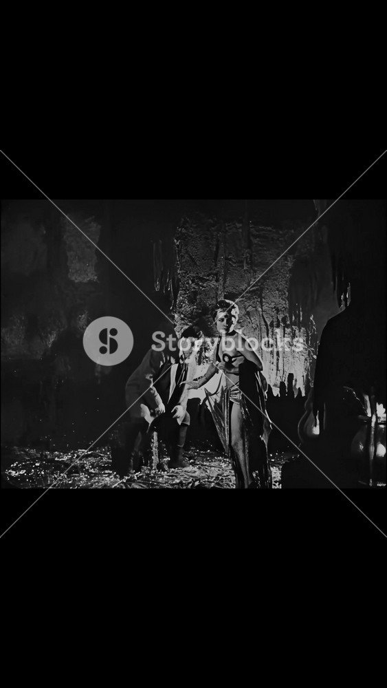 ITALY - 1926 - in this silent horror film, a friendly demon shows a man trapped in hell images of home. He sees his neighbor with her baby and a new partner, wondering where he might be.