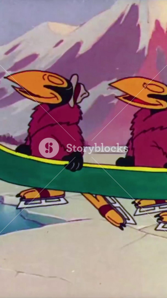 1951 - In this animated film, Heckle and Jeckle ice skate across a frozen lake and find footprints belonging to a criminal.