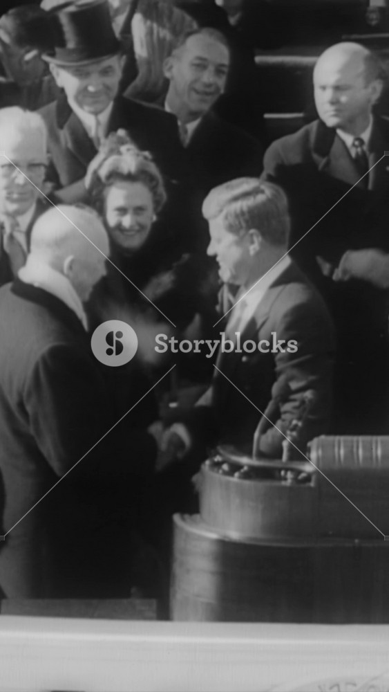 1961 - JFK is sworn in as President of the United States, and later meets with President de Gaulle in France an Nikita Khrushchev in Vienna, Austria.