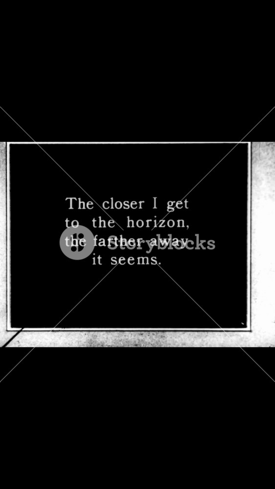 1925 - In this animated film, Felix the cat walks towards the horizon, ultimately walking across fish in the ocean to do so.