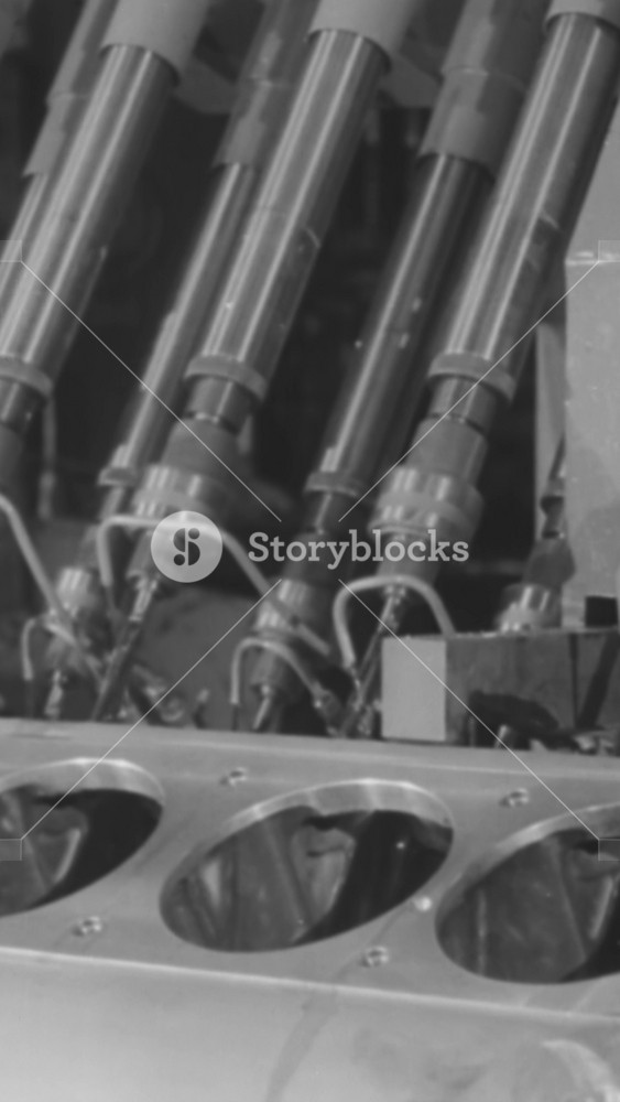 1941 - Airplane engines are turned out at the Allison Airplane Motor Plant in Indianapolis, Indiana for America and the war effort in Britain.