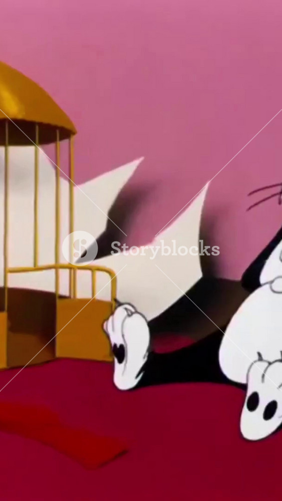 1952 - In this animated film, Granny makes Sylvester the Cat kiss Tweety Bird under some mistletoe after he's tried to eat him.