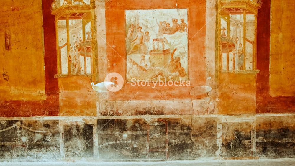 House of Siricus (Domus Vedi Sirici), Pompeii, Naples, Campania, Italy, an ancient Roman city buried by Vesuvius in 79 AD