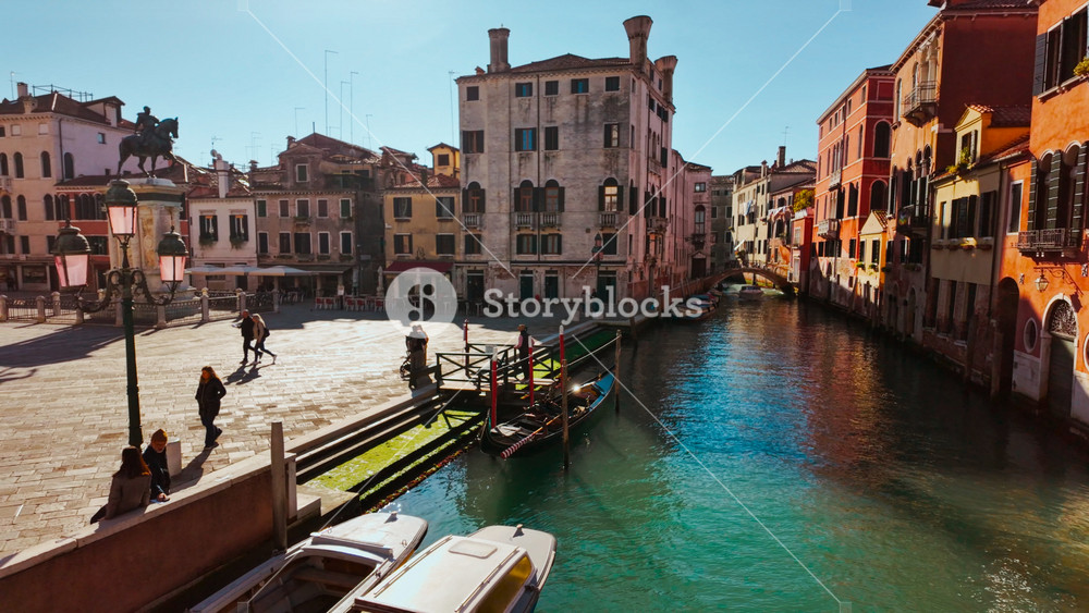 VENICE, Italy, 7 NOVEMBER 2024 - Revealing the beautiful architecture along the Grand Canal in Venice, Italy. Venice is an archipelago of 126 islands linked by 472 bridges