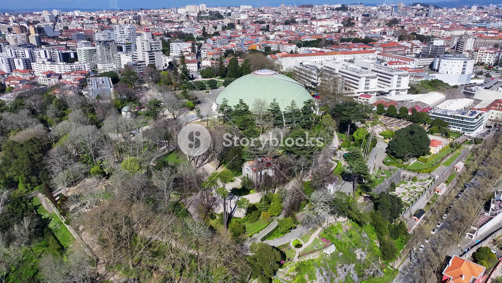 Nature Park At Porto In Porto District Portugal. Leisure Park Landscape. Modern Arena. Stadium Of Sports Scenery. Nature Park At Porto In Portugal. Tourism Landmark.