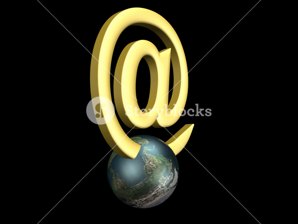 3d E-mail Sign Royalty-Free Stock Illustration SBI-300189591 - Storyblocks