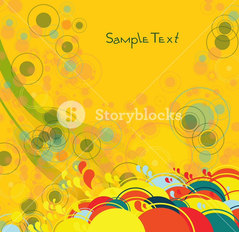 Abstract Background With Circles Vector Illustration Royalty-Free Stock ...
