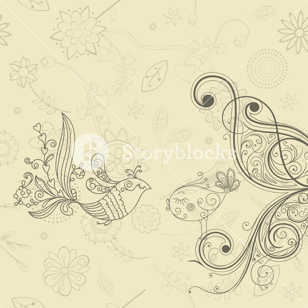 Abstract Birds Vector Illustration Royalty-Free Stock Vector SBI ...
