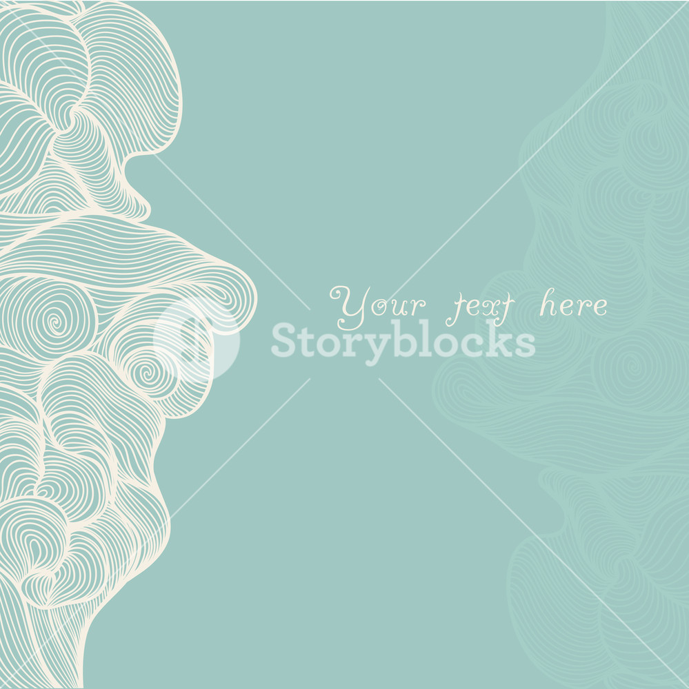 Abstract Invitation Card. Template Frame Design For Card. Royalty-Free ...