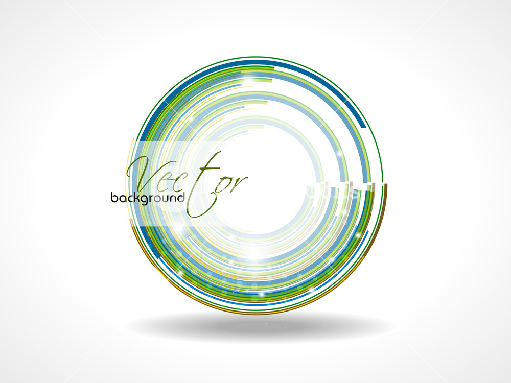 Abstract Retro Technology Circles Vector Background . Royalty-Free ...