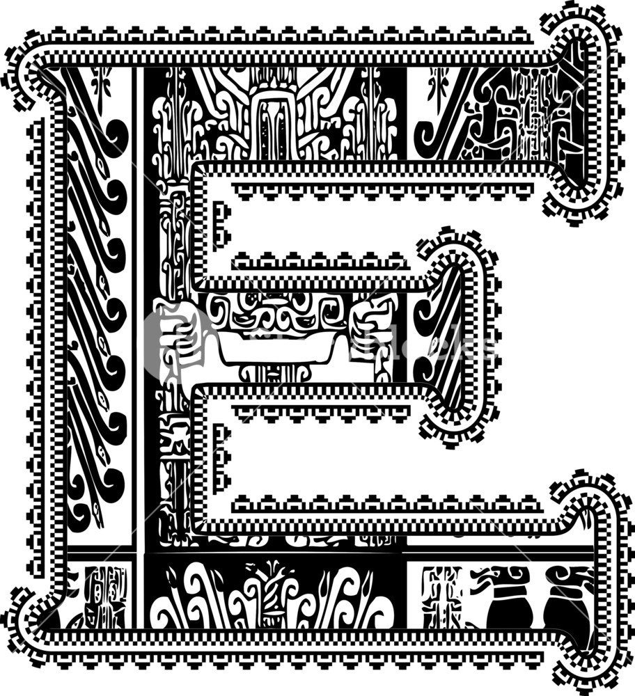 Ancient Letter E. Vector Illustration Royalty-Free Stock Vector SBI ...