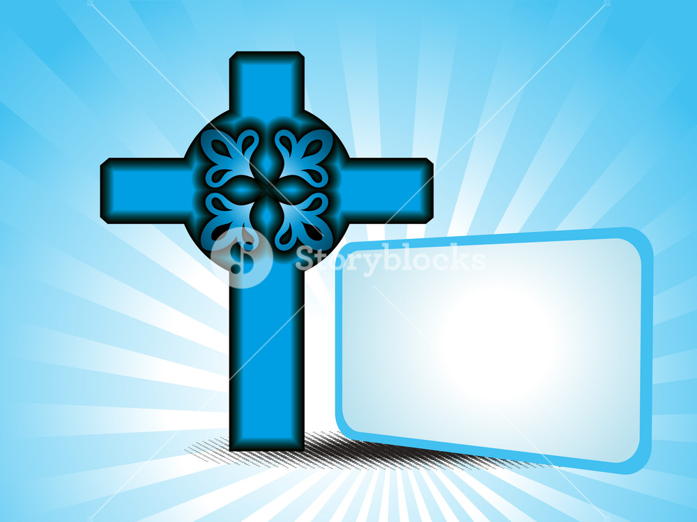 Background With Isolated Cross Royalty-Free Stock Vector SBI-300397529 ...
