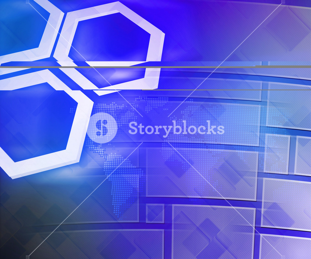 Blue Business Background Hexagon Royalty-Free Stock Illustration SBI ...