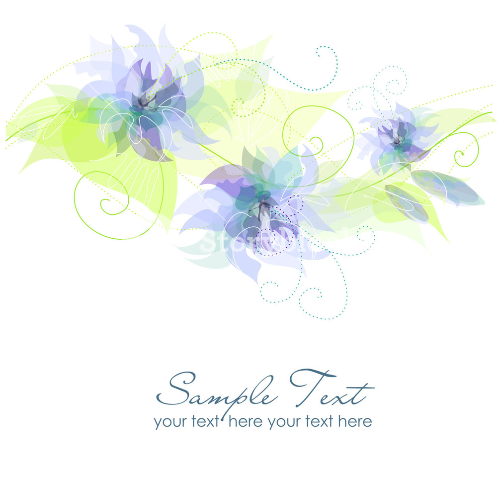 Blue Flower Background- Royalty-Free Stock Vector SBI-300303761 ...