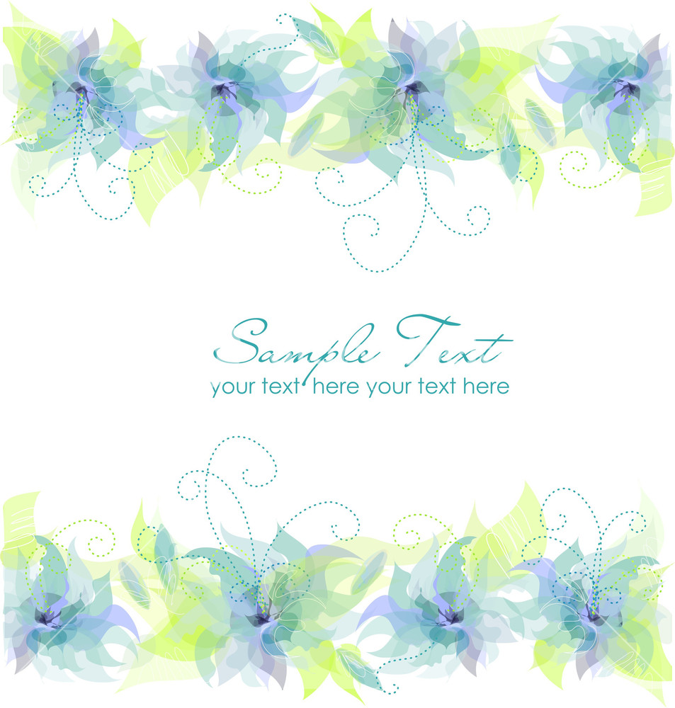 Blue Flower Background- Royalty-Free Stock Vector SBI-300303789 ...
