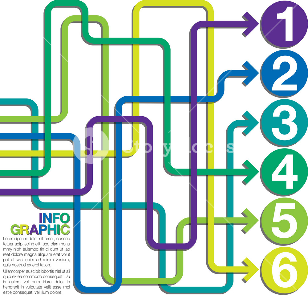 Bright Infographic Arrows In Vector Format. Royalty-Free Stock Vector ...