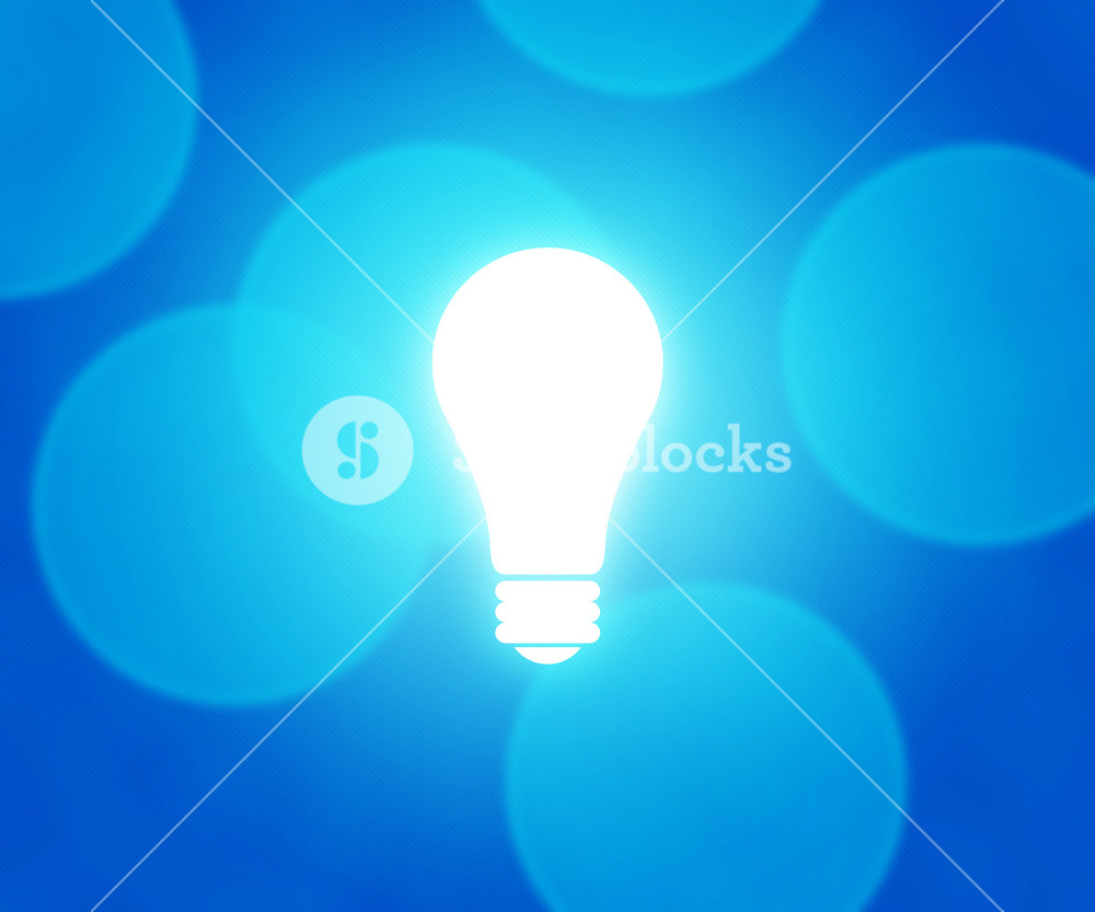 Bulb Blue Background Royalty-Free Stock Illustration SBI-300447435 ...