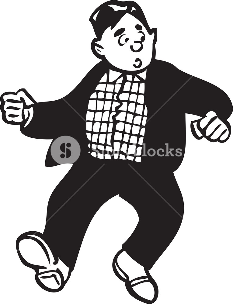 Illustration Of A Walking Man. Royalty-Free Stock Vector SBI-300695128 ...