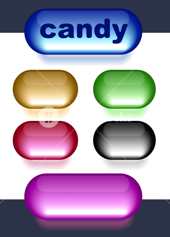 Candy Buttons. Vector. Royalty-Free Stock Vector SBI-300152729 ...
