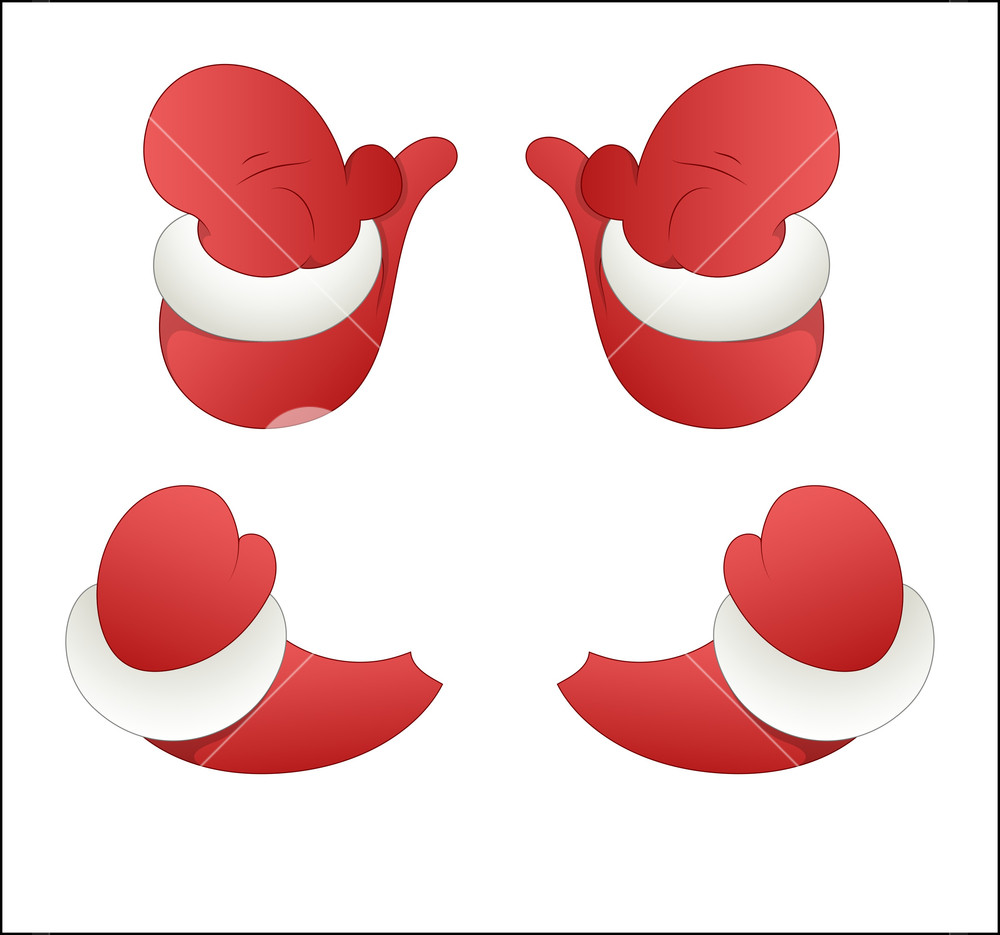 Cartoon Santa Hands Vector Royalty-Free Stock Vector SBI-300556727 ...