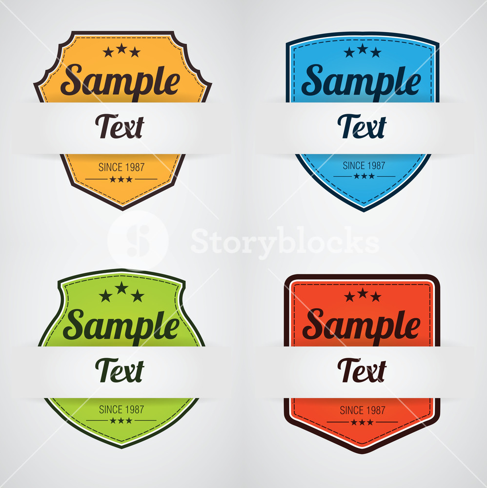 Colorful Badge Collection Royalty-Free Stock Vector SBI-300263007 ...