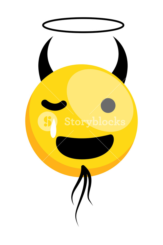 Devil Smiley Laughing Royalty-Free Stock Vector SBI-300561779 - Storyblocks