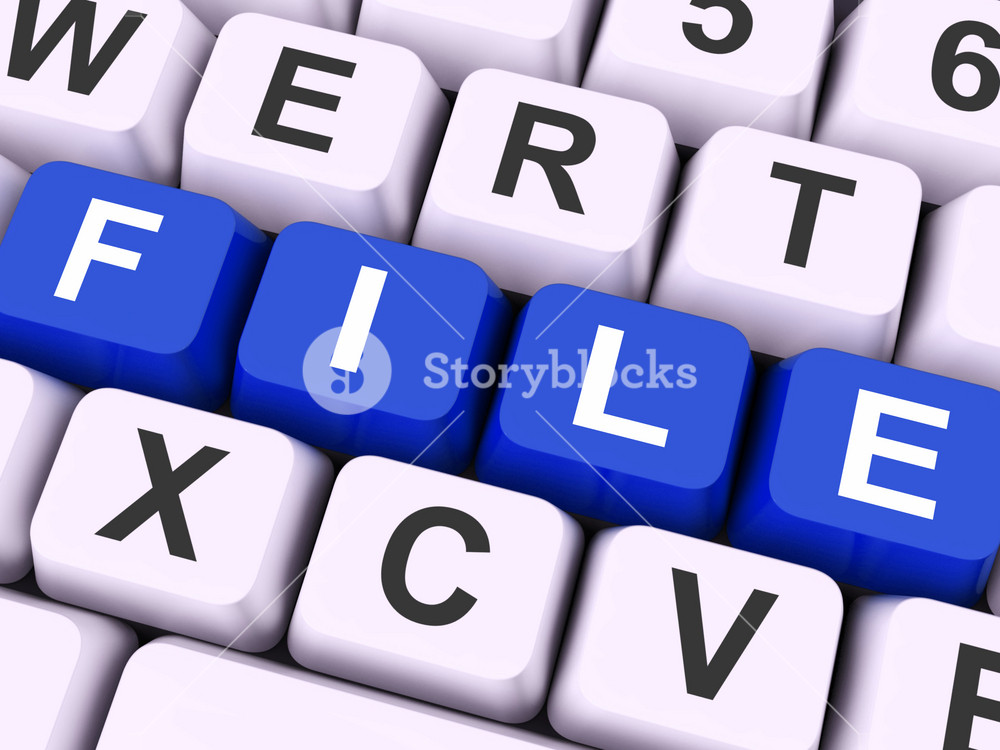 File Keys Show Files Or Data Filing Royalty-Free Stock Illustration SBI ...