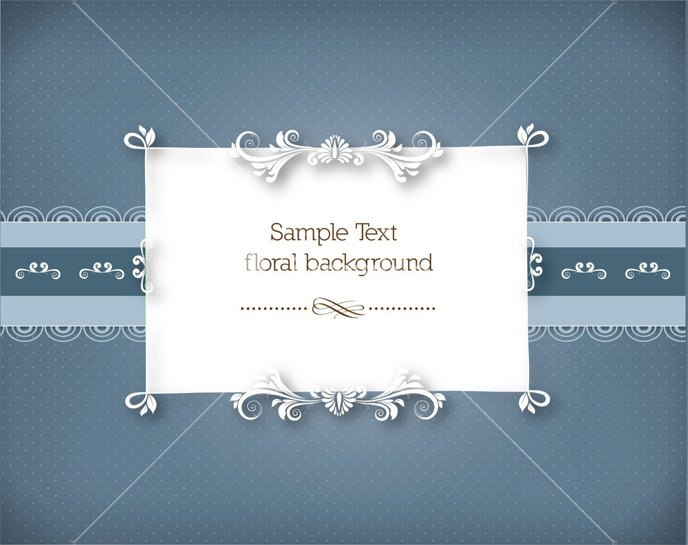 Floral Vector Illustration With Floral Frame Royalty-Free Stock Vector ...
