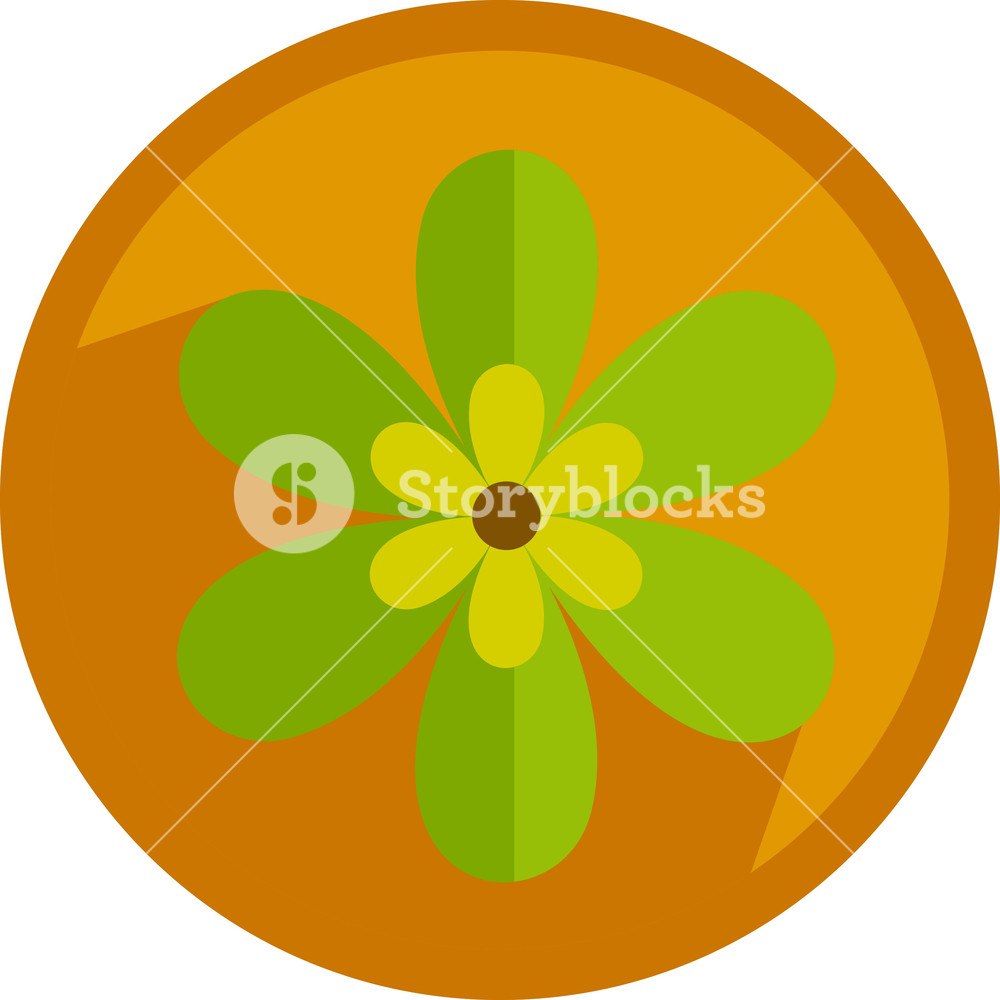 Flower Button Royalty-Free Stock Vector SBI-300267057 - Storyblocks