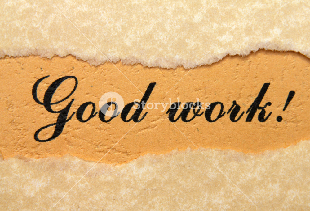 Good Work Royalty-Free Stock Illustration SBI-300199558 - Storyblocks