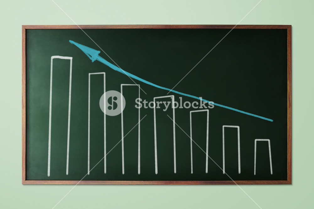 chalkboard with finance business graph Royalty-Free Stock Photo SBI ...