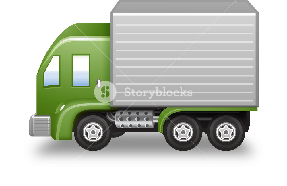 Green Delivery Truck Royalty-Free Stock Vector SBI-300089956 - Storyblocks