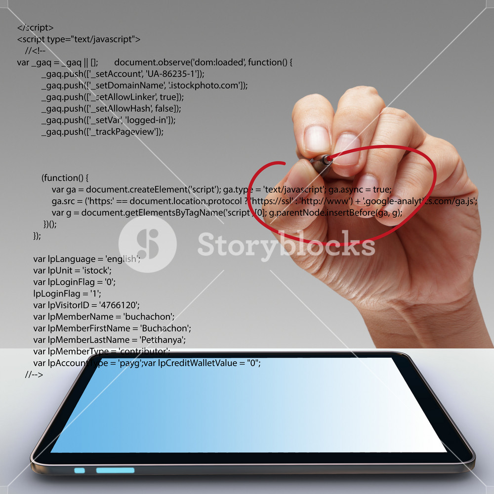 Hand Write A Html Source Code Royalty-Free Stock Illustration SBI ...