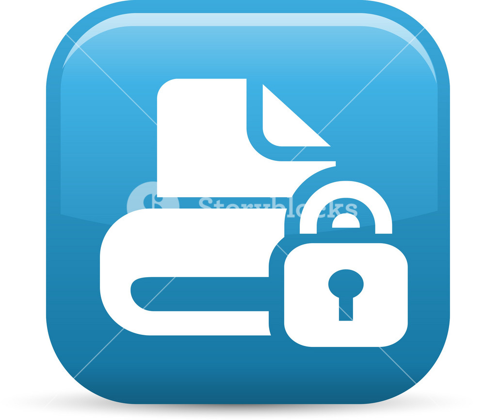 Lock Drive Elements Glossy Icon Royalty-Free Stock Vector SBI-300133222 ...
