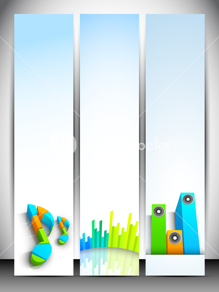 Musical Banner Set Royalty-Free Stock Vector SBI-300326492 - Storyblocks