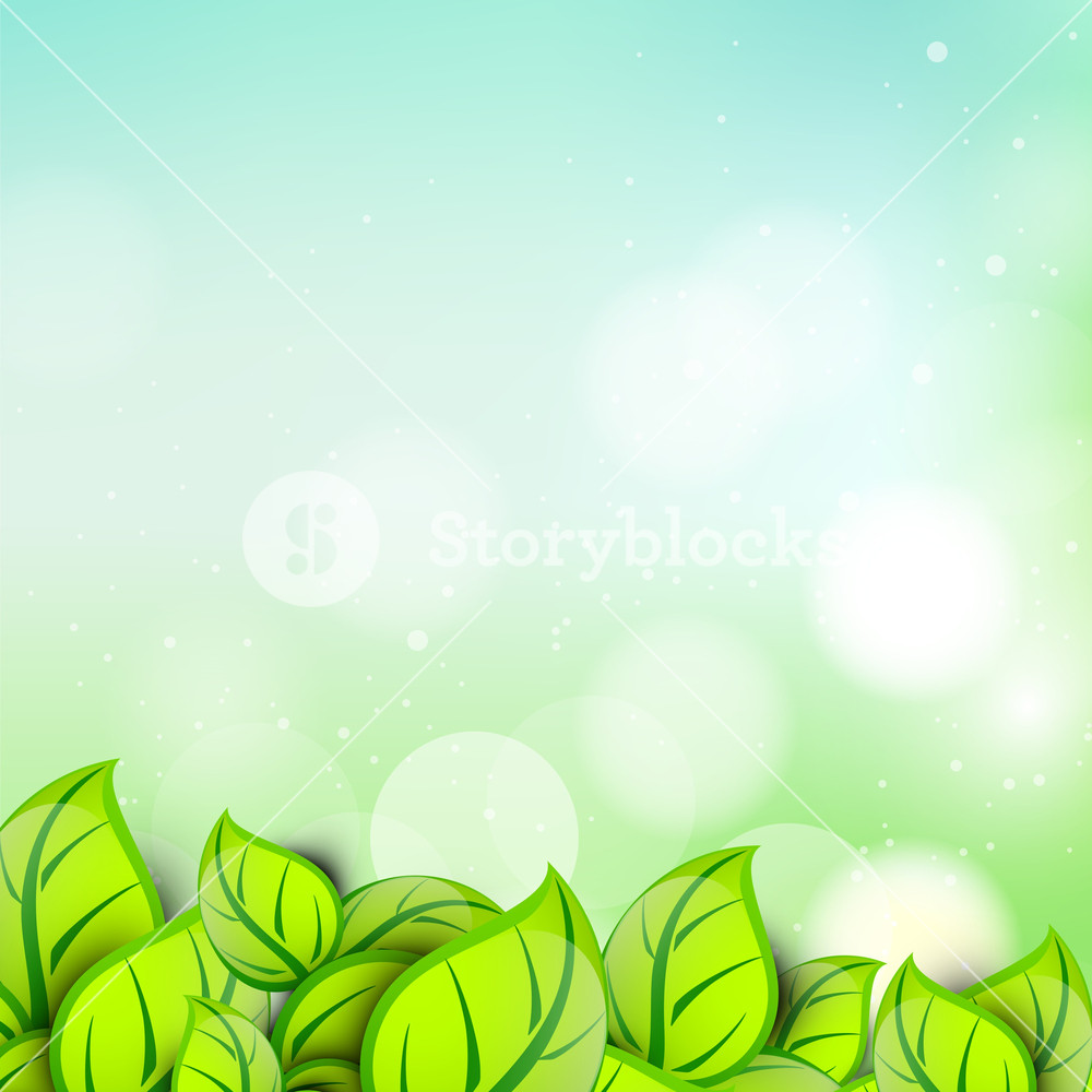 Nature Background With Green Leaves And Space For Your Text Royalty ...