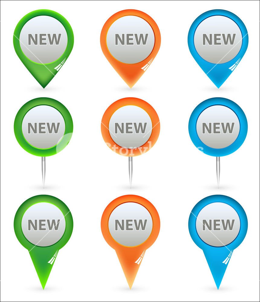 Navigation Icons Vectors Royalty-Free Stock Image - Storyblocks