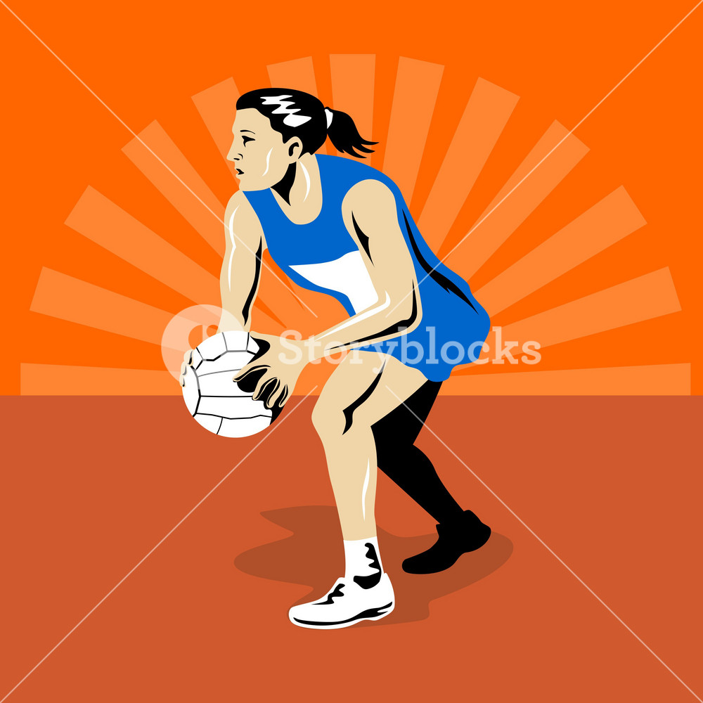 Animation Netball Player Netball Player Royalty-Free Stock Vector SBI-300096228 - Storyblocks